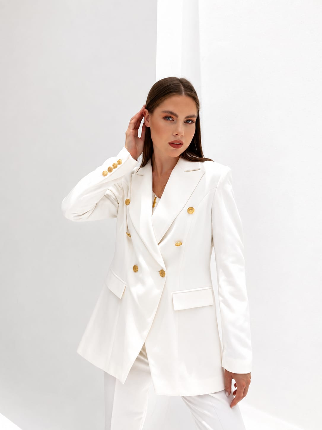 Ivory Double Blazer