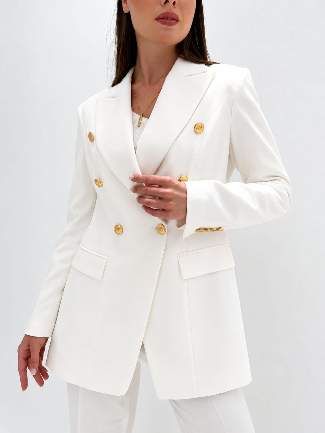 Ivory Double Blazer